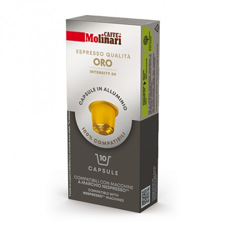 Molinari Capsule Compatibili Nespresso Qualità Oro