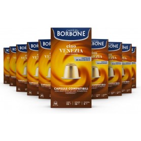 Capsule Compatibili Nespresso* Ciao Venezia - Caffè Borbone - Alluminio 100 pz